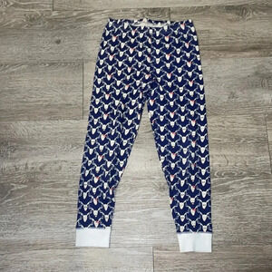 Roberta roller rabbit size 10 Christmas pajama pants navy blue reindeer
